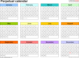 perpetual calendar image